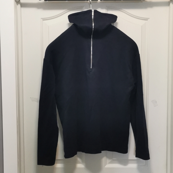 LE 31 linen and cotton half-zip T-shirt (M) - Picture 3 of 6